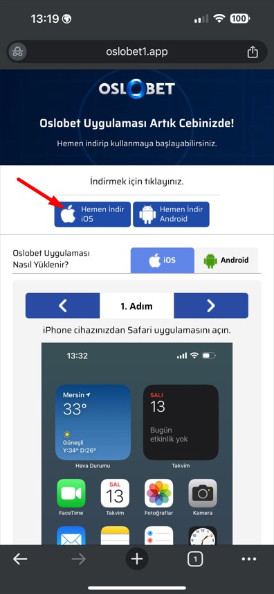 Oslobet Mobil Tanıtım - Adım 3